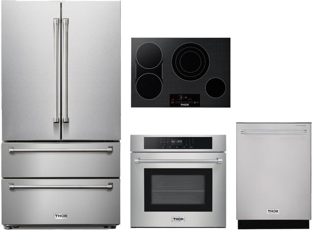 Thor Kitchen 4-Piece Professional Stainless Steel Package