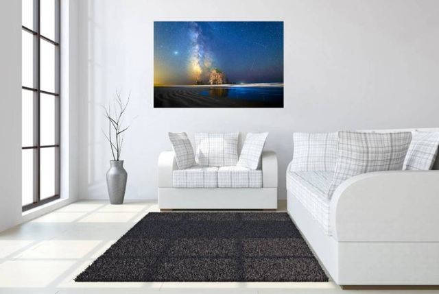Classy Art Starry Sea Stack Wall Art-3