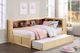 Homelegance® Bartly Natural Pine Youth Twin Bookcase Corner Bed with Twin Trundle-1