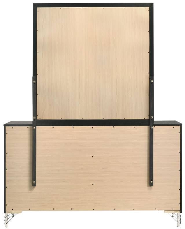 Coaster® Lucia Black Dresser and Mirror-2