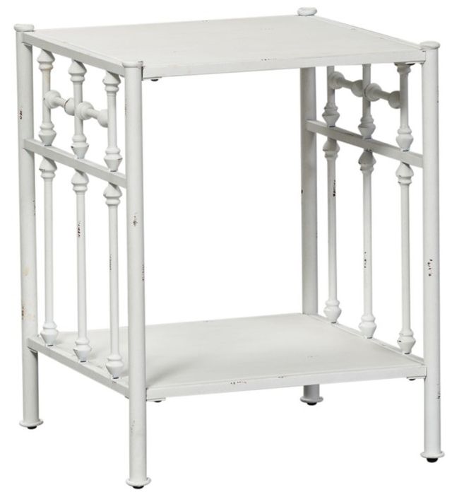 Liberty Furniture Vintage Antique White Open Nightstand-0