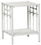 Liberty Furniture Vintage Antique White Open Nightstand-0