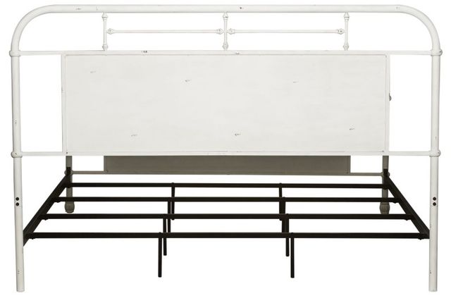 Liberty Furniture Vintage Antique White Queen Metal Rod Bed-3