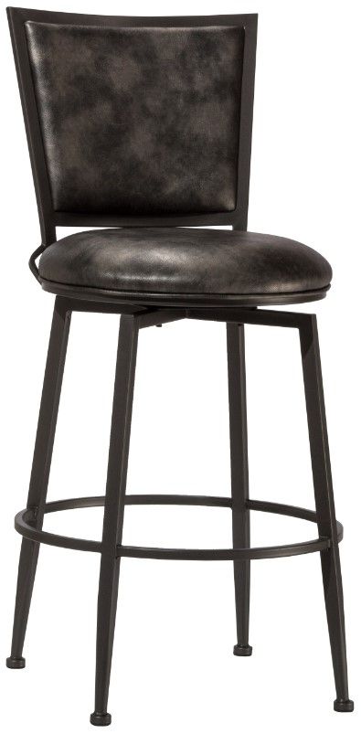 HH2 Home Rockvale Charcoal Swivel Bar Stool-0