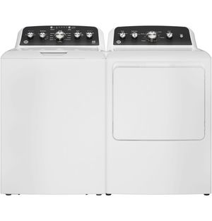 GE White Top Load Laundry Pair