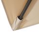 Furniture of America® Fida Beige Aluminum/Polyester Square Outdoor Umbrella with Base-5