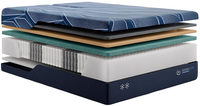 Serta® iSeries NXG™ 2500 Hybrid 12.5" Medium Smooth Top Split Head King Mattress-2