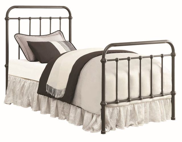 Coaster® Livingston Dark Bronze Twin Metal Bed-0