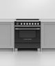 Fisher & Paykel Series 9 30" Black Pro Style Induction Range-3