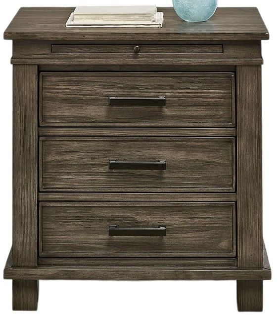 A-America® Glacier Point Graystone Nightstand-2