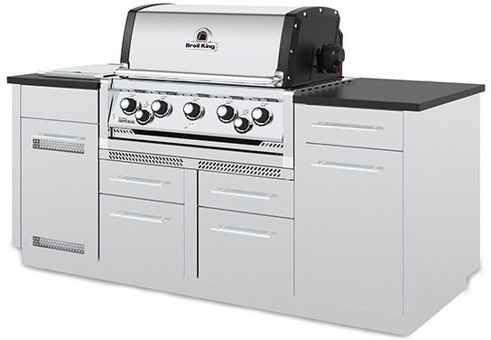 Broil King® Imperial™ S 590i 5-Burner Stainless Steel Built-in Liquid Propane Grill-3
