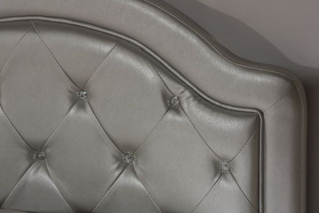 HH2 Home Karley Embossed Silver Full Faux Leather Headboard-2
