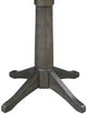 John Thomas Furniture® Dining Essentials Hickory 30" Round Dining Table with Coal Traditional Pedestal Extensions-2