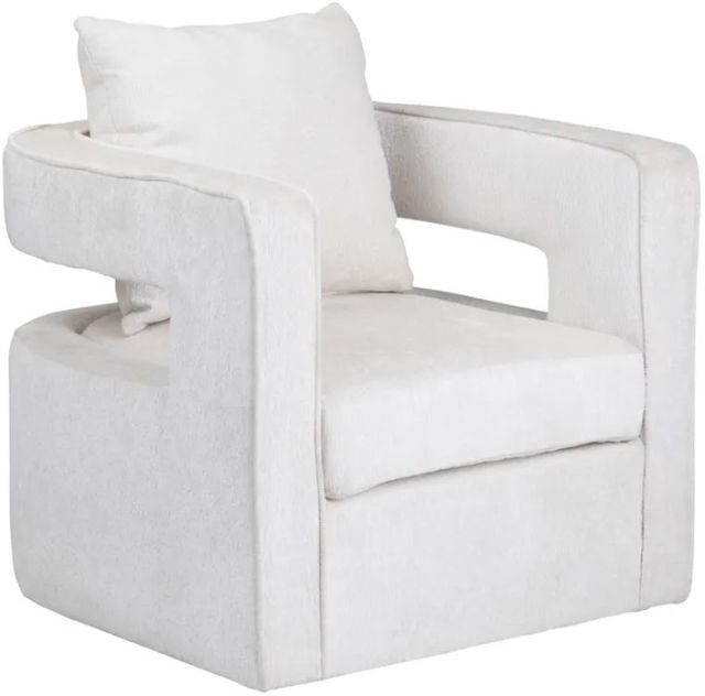 Crestview Collection Banks White Accent Chair-0
