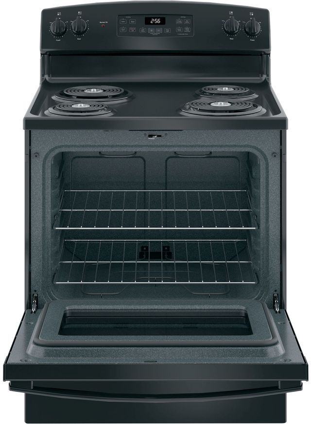 GE® 30" Black Freestanding Electric Range-3