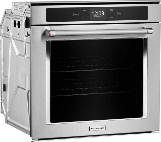 KitchenAid® 24" FingerPrint Resistant Stainless Steel Single Electric Wall Oven-2