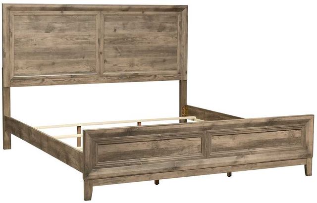 Liberty Furniture Ridgecrest 4-Piece Cobblestone California King Panel Bedroom Set-2