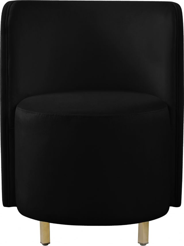 Meridian Furniture Rotunda Black Velvet Chair-1