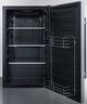 Summit® 3.13 Cu. Ft. Stainless Steel Shallow Depth Outdoor Built In All Refrigerator-2
