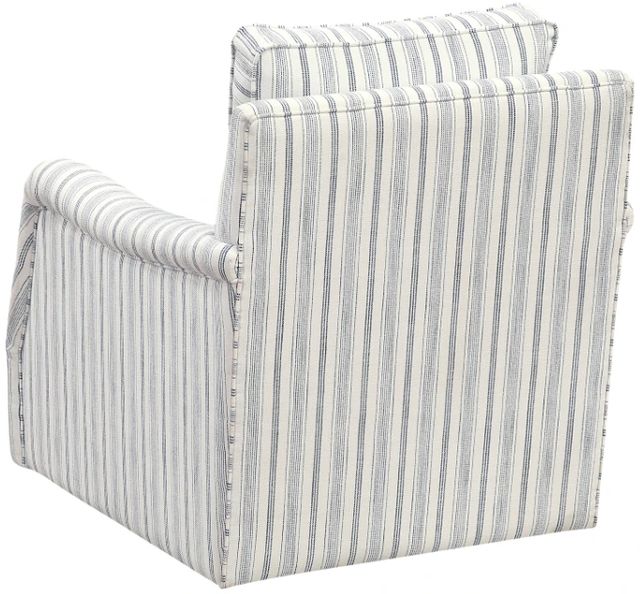 Homelegance® Bowden Blue/White Swivel Chair-4