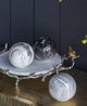 A & B Home 3-Piece Gray Decorative Spheres Set-3