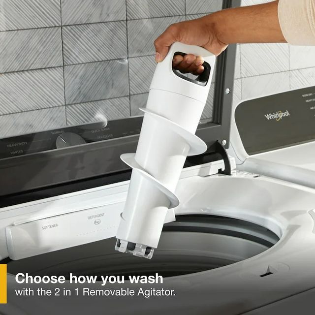 Whirlpool® 5.2 - 5.3 Cu. Ft. White Top Load Washer with Removable Agitator-4