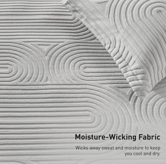 BEDGEAR® Performance® 3-Piece Racetrack/Light Gray Moisture-Wicking King Duvet and Sham Set-3