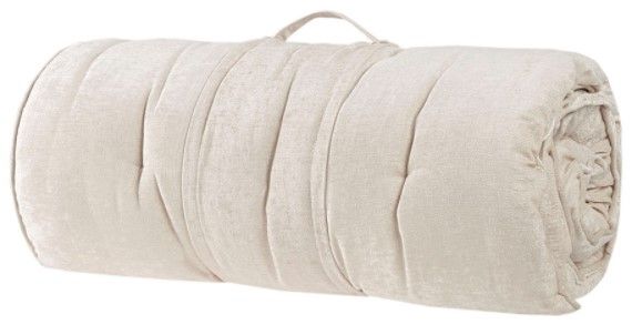 Olliix by Intelligent Design Edelia Ivory Polyester Chenille Lounge Floor Pillow Cushion-1