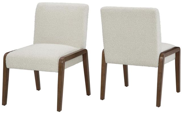 Martin Svensson Bixby 2-Piece Brown/White Dining Side Chair Set-2