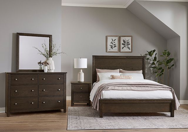 Vaughan-Bassett Fundamentals Java Full Panel Bed-1