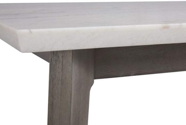 Ashley® Ronstyne Grayish White Counter Height Dining Table with Brown Tapered Legs-4