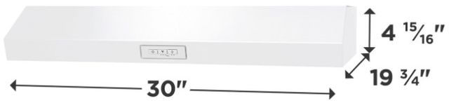 Frigidaire® 30" White Under Cabinet Range Hood-2