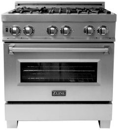 ZLINE 30" Satin Stainless Steel Pro Style Dual Fuel Range