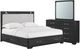 Najarian Furniture Loft 3-Piece Black King Storage Panel Bedroom Set-0