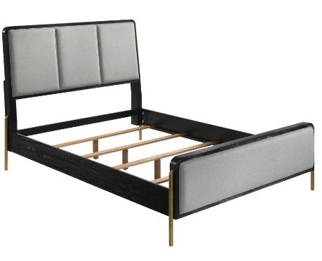 Coaster® Arini 4-Piece Black/Gray Queen Bedroom Set -1