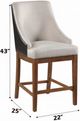 ACME Furniture Gilsea 2-Piece Beige/Brown Counter Chair Set-2