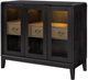 Bernards Elure Peppercorn Glass Door Server-2