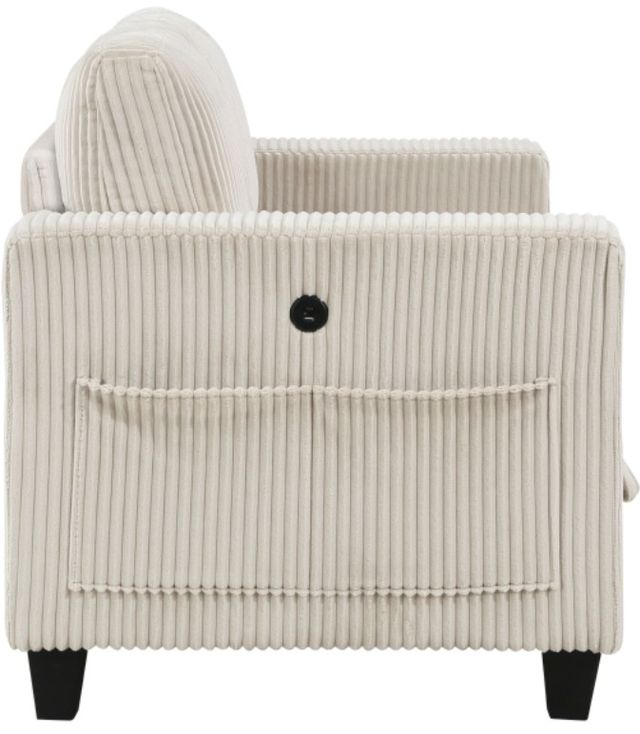 Homelegance® Walterboro Beige Loveseat with Storage and Charging Ports-3