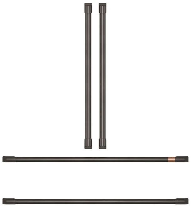 Café™ Brushed Black Refrigeration Handle Kit-0