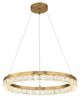 Uttermost® Segovia Warm Brass LED Chandelier with Crystals Accent-0