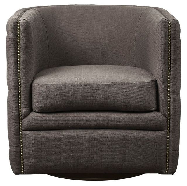 Olliix by Madison Park Capstone Taupe Swivel Chair-0