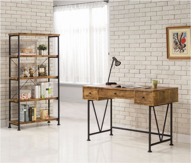 Coaster® Analiese Antique Nutmeg Open Bookcase-2