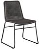 Coaster® Aviano 5-Piece Gray/Gunmetal Round Glass Top Dining Table Set-2