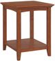 Whittier Wood® Furniture McKenzie Glazed Antique Cherry Rectangular Side Table-0