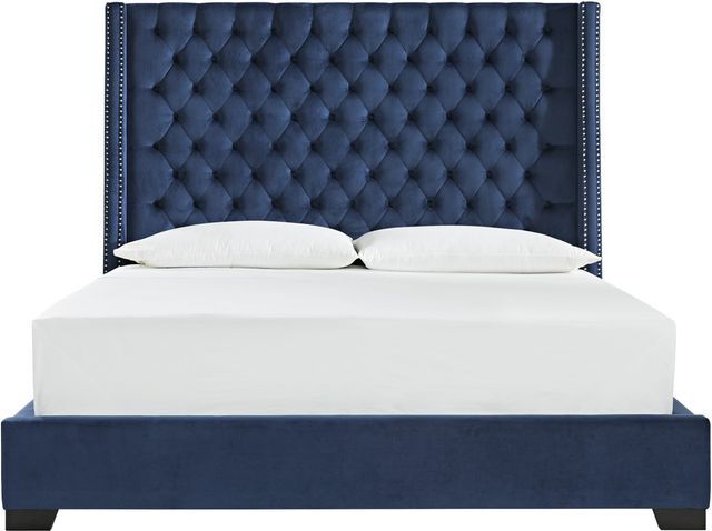 Signature Design by Ashley® Coralayne Blue King Upholstered Bed-2