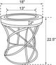 Coaster® Elise Gold End Table-1