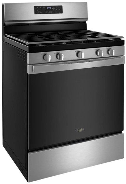 Whirlpool® 30" Fingerprint Resistant Stainless Steel Freestanding Gas Range with 5-in-1 Air Fry Oven-2