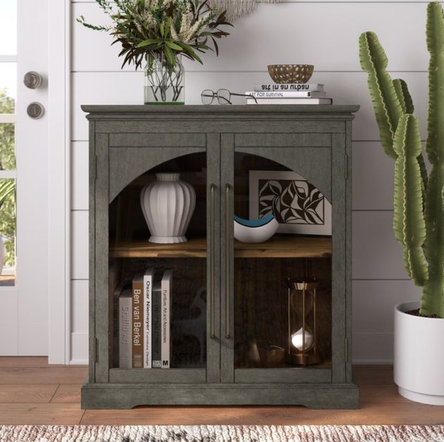 Jofran Inc. Archdale Gray 2-Door Accent Cabinet-1