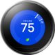 Google Nest Pro Mirror Black Learning Thermostat-0