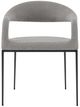 Armen Living Morgan 2-Piece Gray Dining Chair Set-3